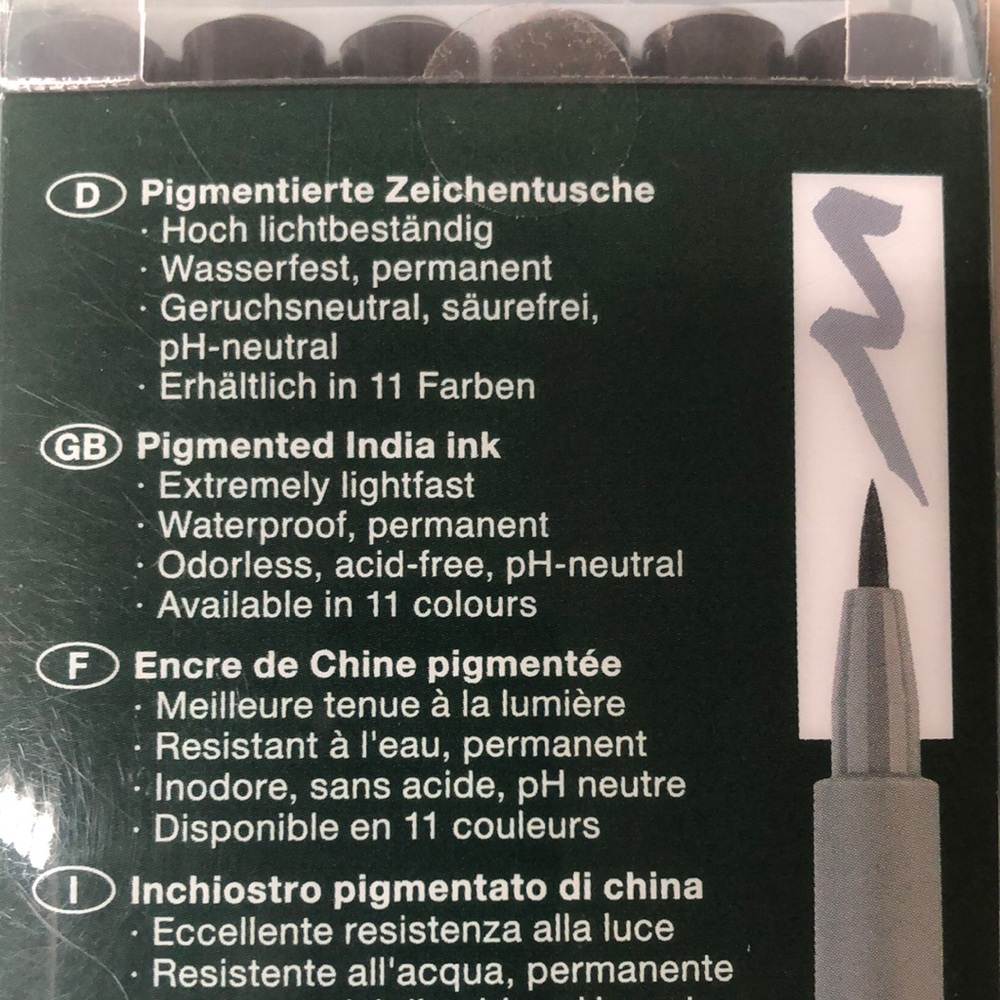 Faber-Castell, 6 Pitt Artist Pens - Black & Grays - Picture 4 of 12